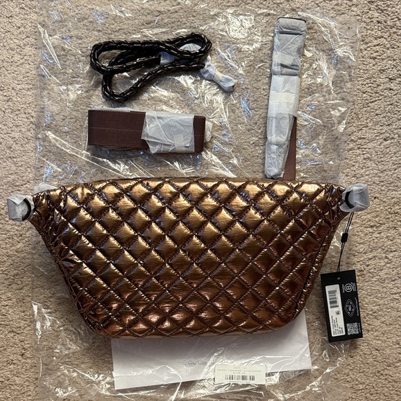 MZ Wallace Metallic Copper Crosby Crossbody Sling - Picture 4 of 4